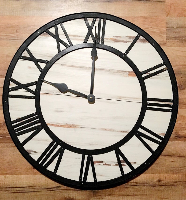 The perfect style of clock for a rustic style home